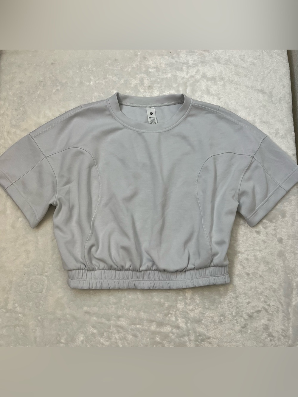 Lululemon Softstreme Gathered Cropped T-Shirt Size 6